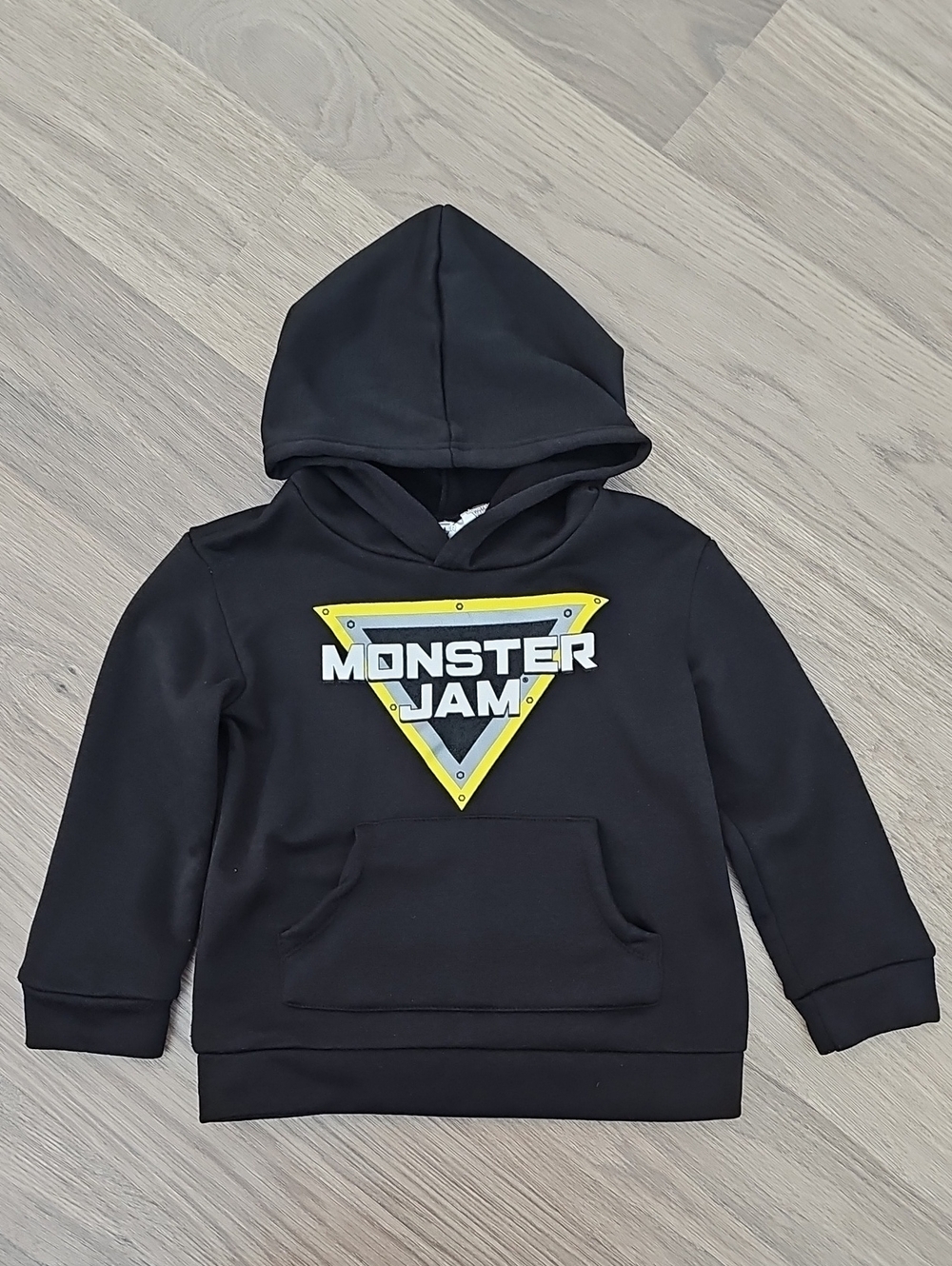 Monster Jam Black Hooded Sweatshirt for Kids Size 6
